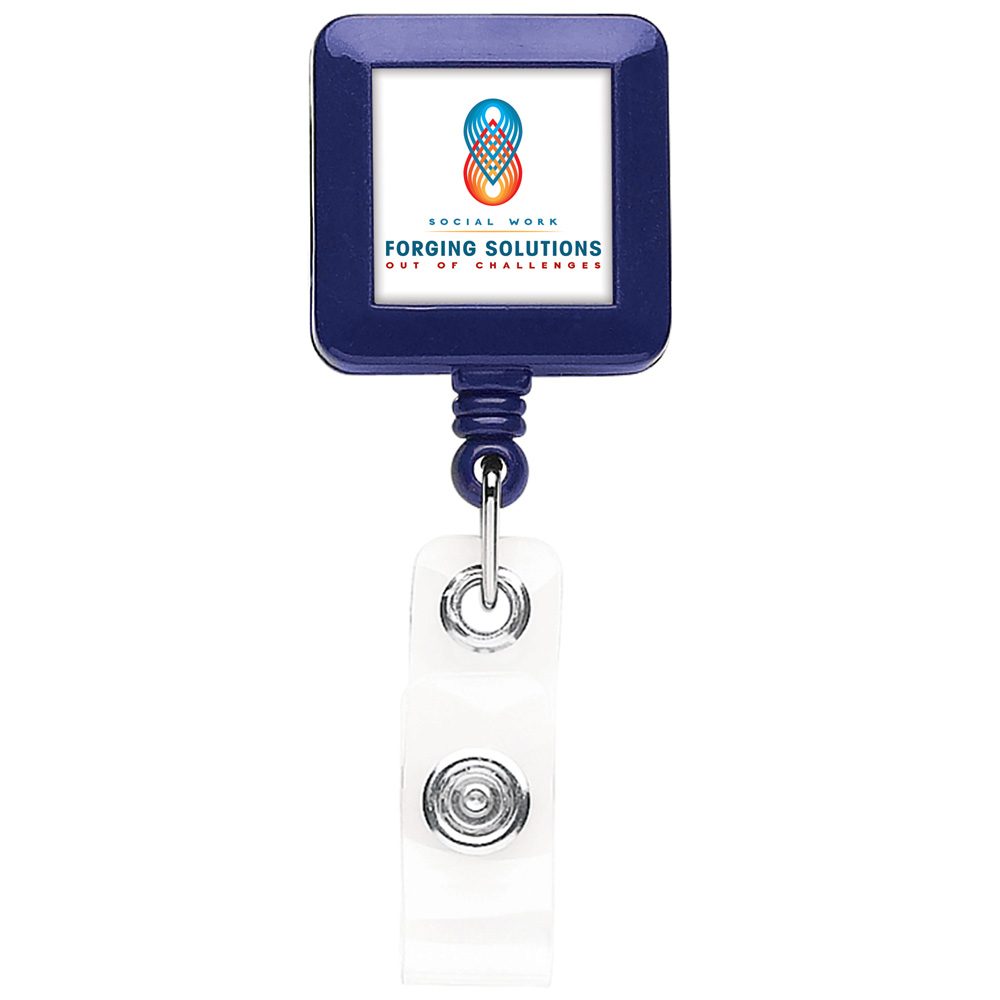 BHS40: Opaque Better Square Badge Reel